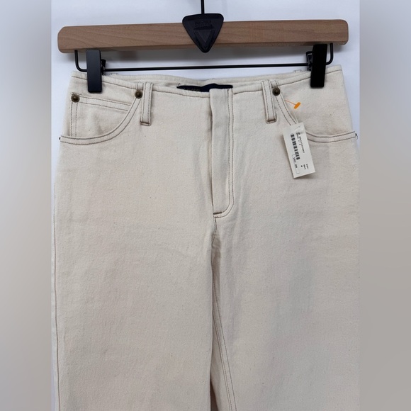 D’Jeans by Donna Degnan Natural Raw Straight Ecru Jeans, NWT - Picture 3 of 9